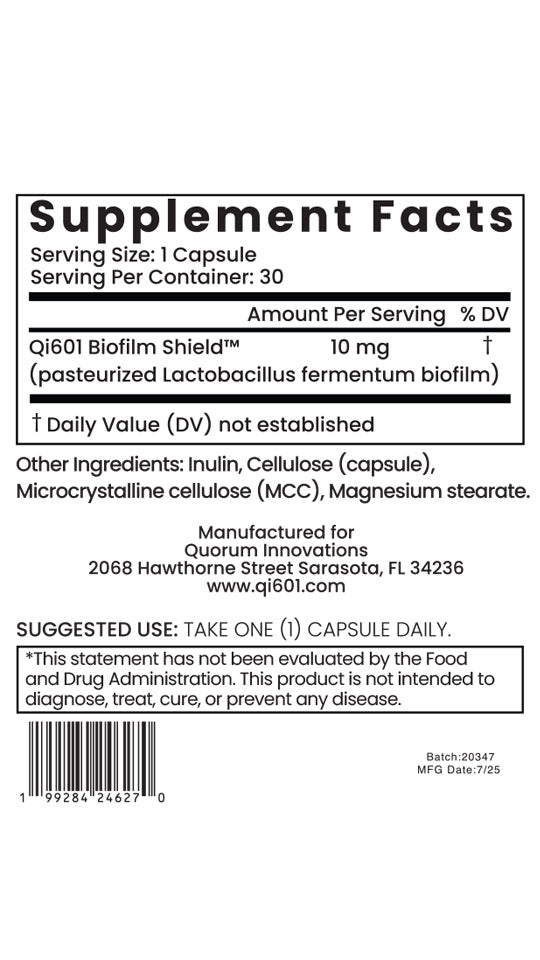 My Gut Guardian™ | Powered by Qi601™ Biofilm Shield™